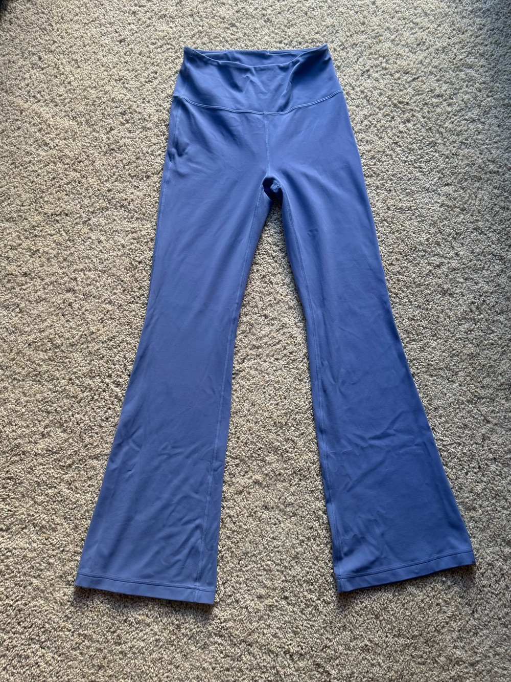 Lululemon Athletica High-Waist Flared Leggings - Periwinkle Blue